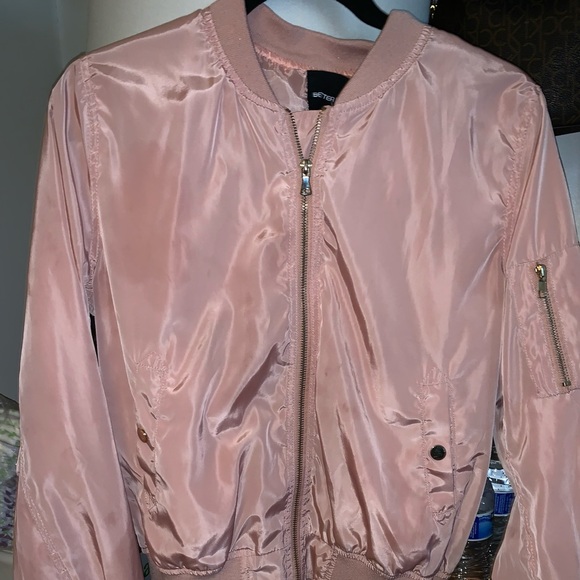 Pink and gold bomber jacket - Picture 1 of 4